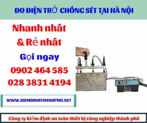 Hình ảnh đo điện trở chống sét tại hà nội