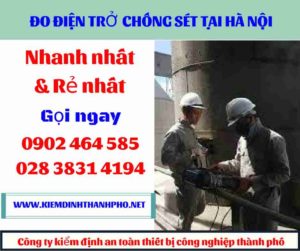 Hình ảnh đo điện trở chống sét tại hà nội