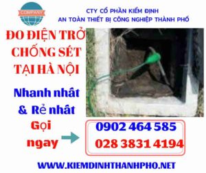 Hình ảnh đo điện trở chống sét tại hà nội