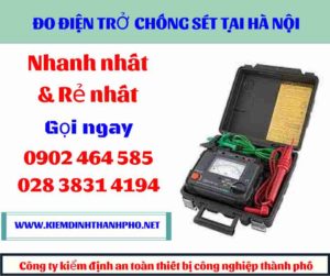 Hình ảnh đo điện trở chống sét tại hà nội