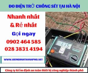 Hình ảnh đo điện trở chống sét tại hà nội