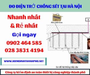 Hình ảnh đo điện trở chống sét tại hà nội