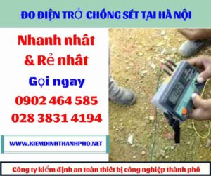 Hình ảnh đo điện trở chống sét tại hà nội