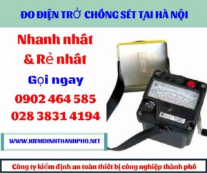 Hình ảnh đo điện trở chống sét tại hà nội