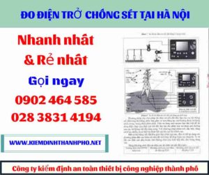 Hình ảnh đo điện trở chống sét tại hà nội