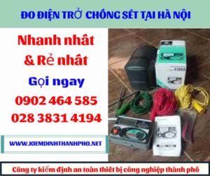 Hình ảnh đo điện trở chống sét tại hà nội