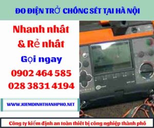 Hình ảnh đo điện trở chống sét tại hà nội