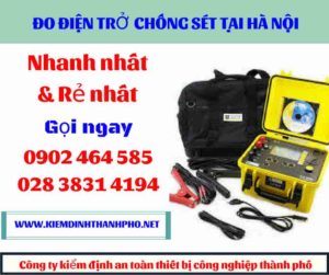 Hình ảnh đo điện trở chống sét tại hà nội