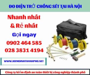 Hình ảnh đo điện trở chống sét tại hà nội