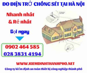 Hình ảnh đo điện trở chống sét tại hà nội