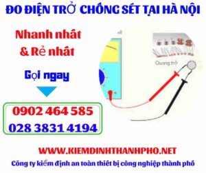 Hình ảnh đo điện trở chống sét tại hà nội