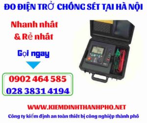 Hình ảnh đo điện trở chống sét tại hà nội