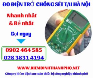 Hình ảnh đo điện trở chống sét tại hà nội