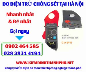 Hình ảnh đo điện trở chống sét tại hà nội