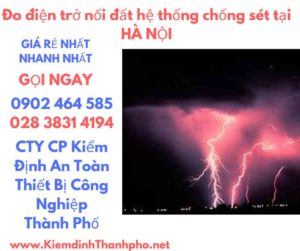 hình ảnh đo điện trở nối đất hệ thống chống sét tại hà nội