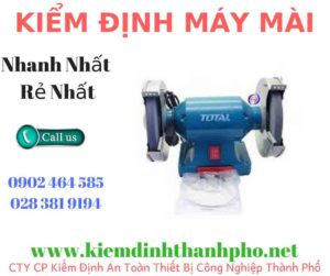 Hình ảnh kiểm định máy mài