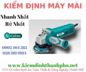 Hình ảnh kiểm định máy mài