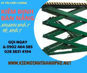 Hình ảnh kiểm định Bàn nâng