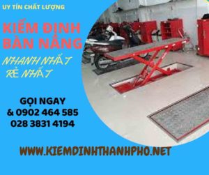 Hình ảnh kiểm định Bàn nâng