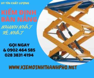 Hình ảnh kiểm định Bàn nâng