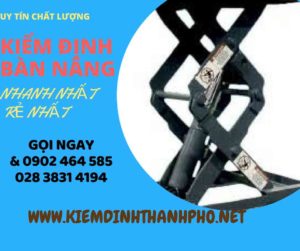 Hình ảnh kiểm định Bàn nâng