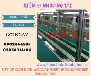 Hình ảnh kiểm định băng tải