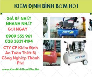 hình ảnh kiểm định bình bơm hơi