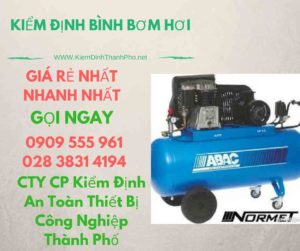 hình ảnh kiểm định bình bơm hơi