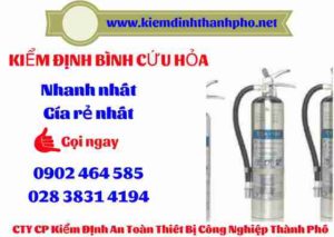 Hình ảnh kiểm định BÌnh cứu hoả