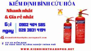 Hình ảnh kiểm định BÌnh cứu hoả