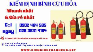 Hình ảnh kiểm định BÌnh cứu hoả