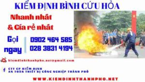 Hình ảnh kiểm định BÌnh cứu hoả