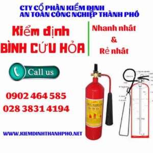 Hình ảnh kiểm định BÌnh cứu hoả