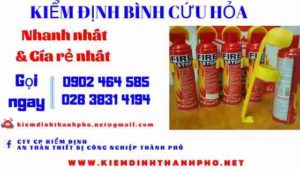 Hình ảnh kiểm định BÌnh cứu hoả