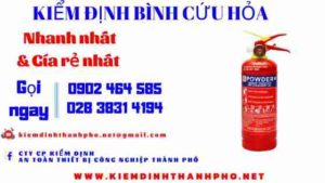 Hình ảnh kiểm định BÌnh cứu hoả