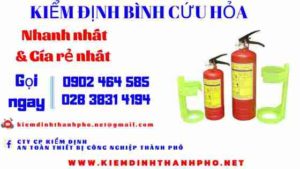 Hình ảnh kiểm định BÌnh cứu hoả