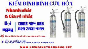 Hình ảnh kiểm định BÌnh cứu hoả