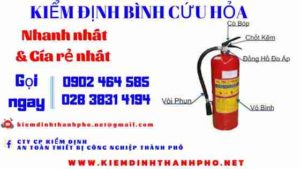 Hình ảnh kiểm định BÌnh cứu hoả