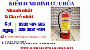 Hình ảnh kiểm định BÌnh cứu hoả