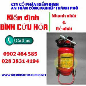 Hình ảnh kiểm định BÌnh cứu hoả