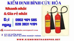 Hình ảnh kiểm định BÌnh cứu hoả