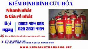 Hình ảnh kiểm định BÌnh cứu hoả