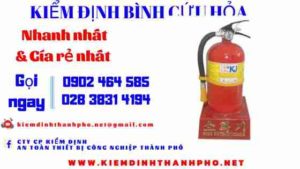 Hình ảnh kiểm định BÌnh cứu hoả