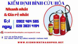 Hình ảnh kiểm định BÌnh cứu hoả