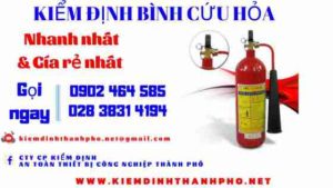 Hình ảnh kiểm định BÌnh cứu hoả