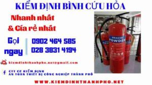 Hình ảnh kiểm định BÌnh cứu hoả