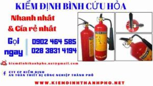 Hình ảnh kiểm định BÌnh cứu hoả