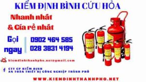 Hình ảnh kiểm định BÌnh cứu hoả