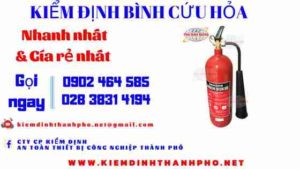 Hình ảnh kiểm định BÌnh cứu hoả