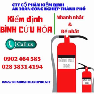 Hình ảnh kiểm định BÌnh cứu hoả